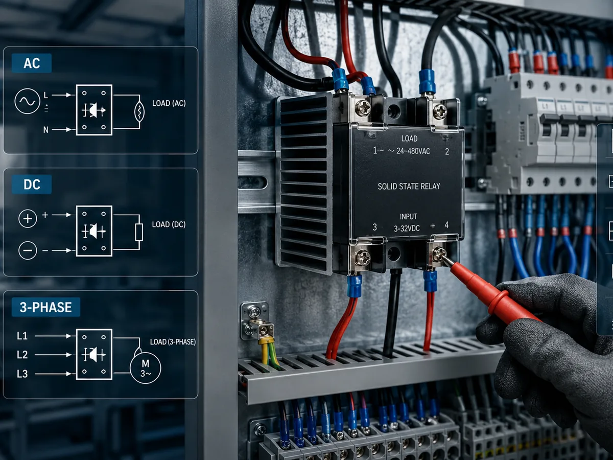 Solid State Relay Wiring: AC, DC, and Three-Phase Guide