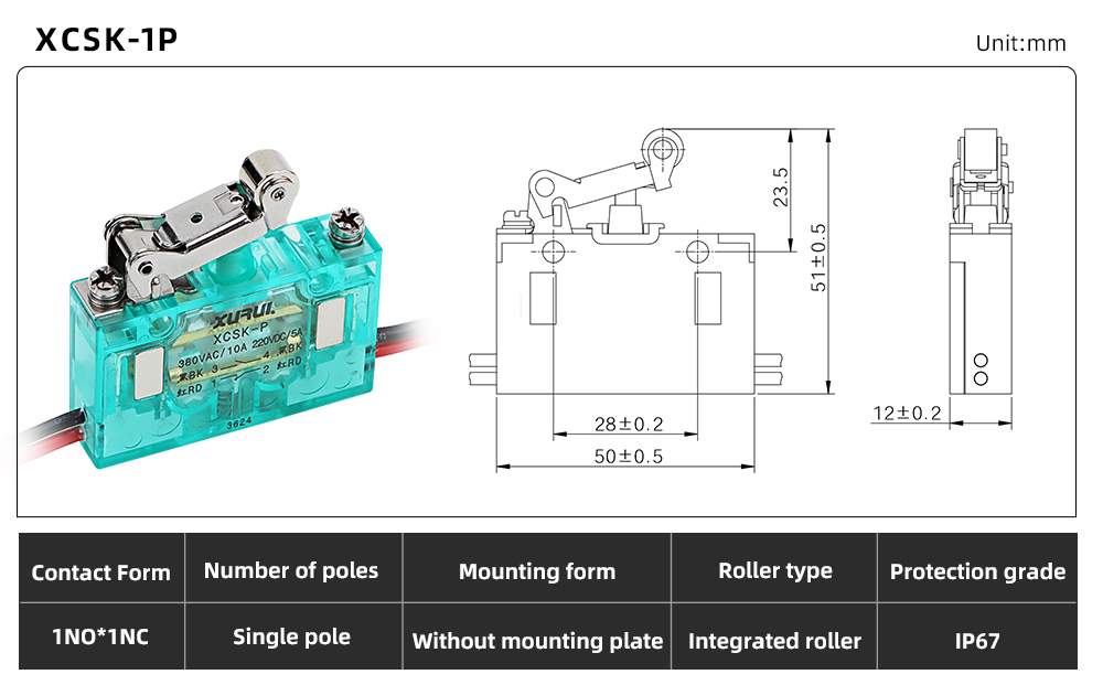 XCSK Series Magnetic Micro Switch XCSK-1P
