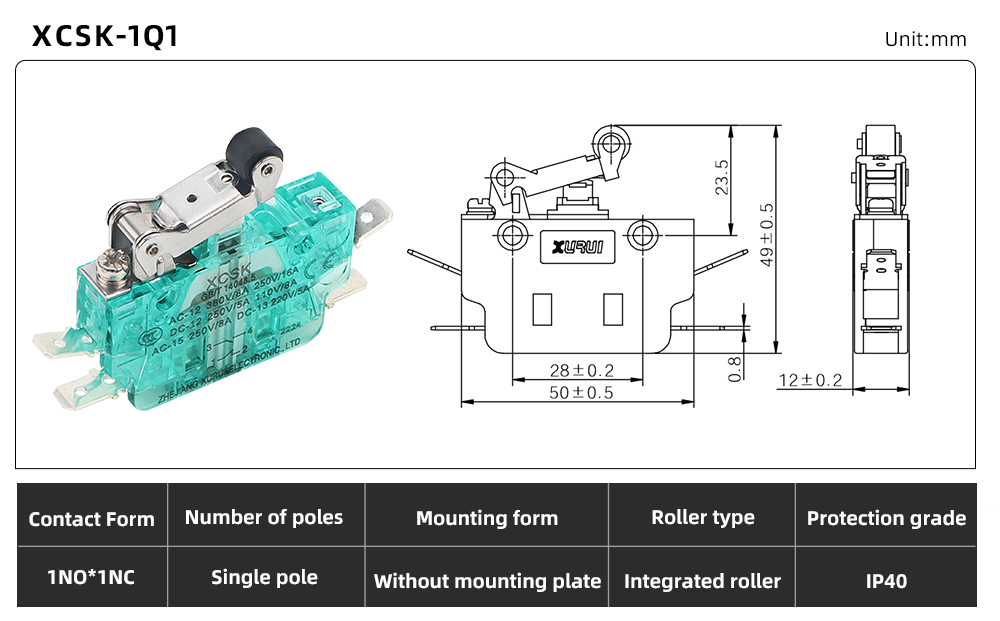 XCSK Series Magnetic Micro Switch XCSK-1Q1