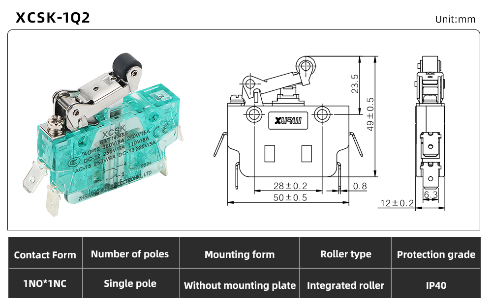 XCSK Series Magnetic Micro Switch XCSK-1Q2