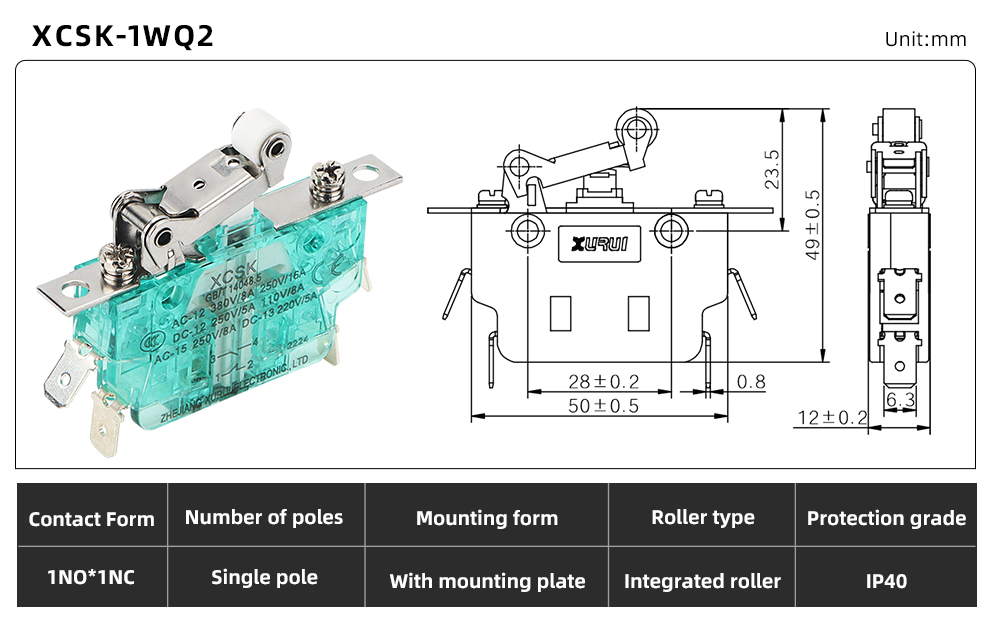 XCSK Series Magnetic Micro Switch XCSK-1WQ2