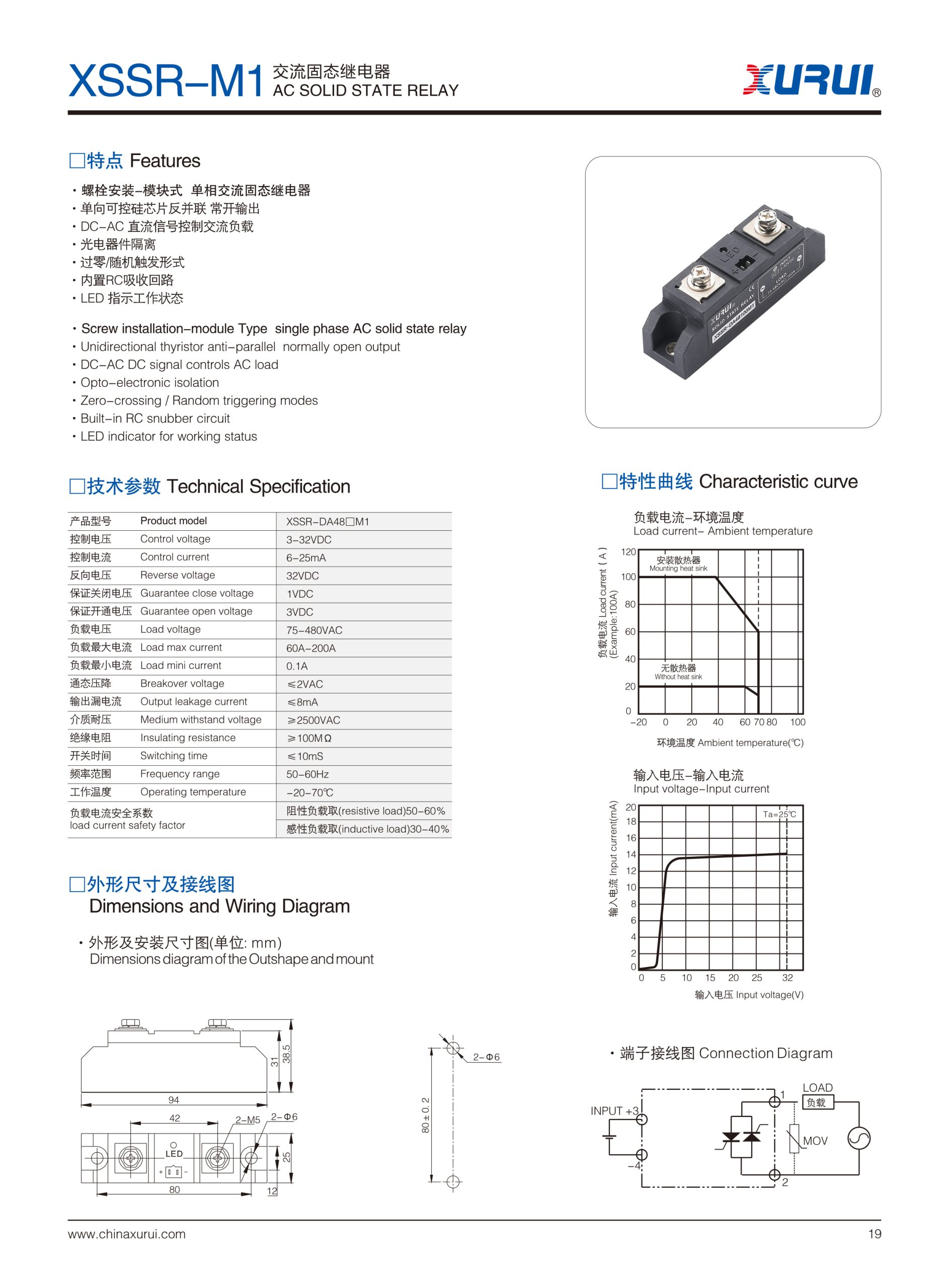 XSSR-M1~M6 High-Power AC original Product Selection sheet 3