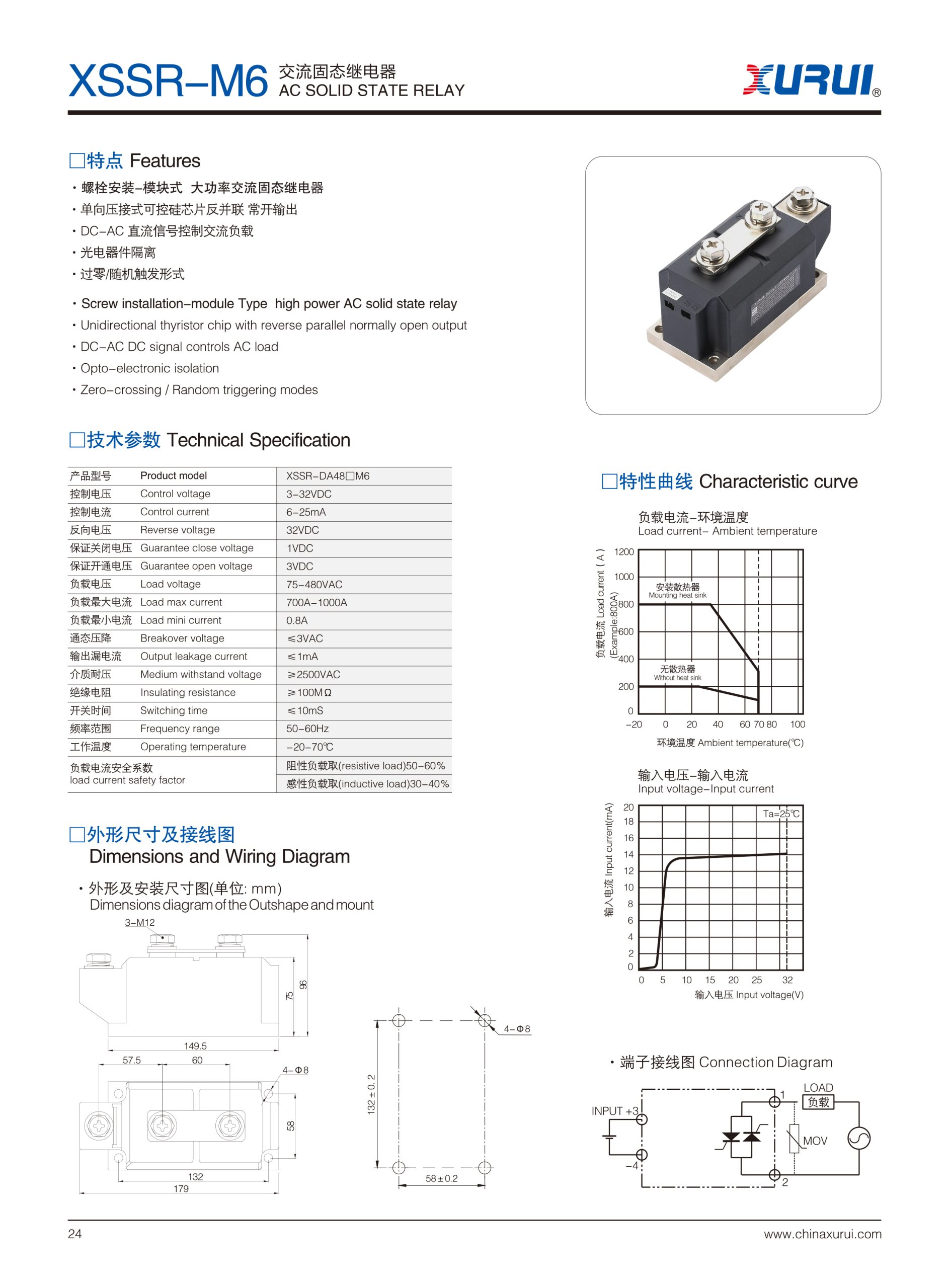 XSSR-M1~M6 High-Power AC original Product Selection sheet 8