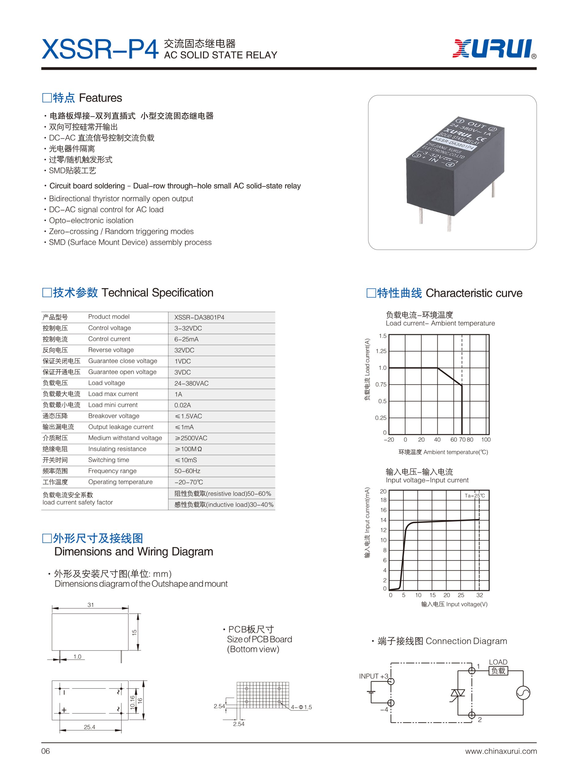 XSSR-P4 ~ P6 original Product Selection sheet 3