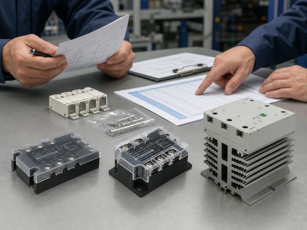 [heating-oem-ssr-supplier-qualification.jpg](C:/Users/Admin/Desktop/XURUI/assets/images/heating-oem-ssr/heating-oem-ssr-supplier-qualification.jpg)OEM compares three-phase SSR samples