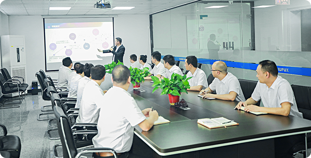 XURUI team discussing industrial control product development