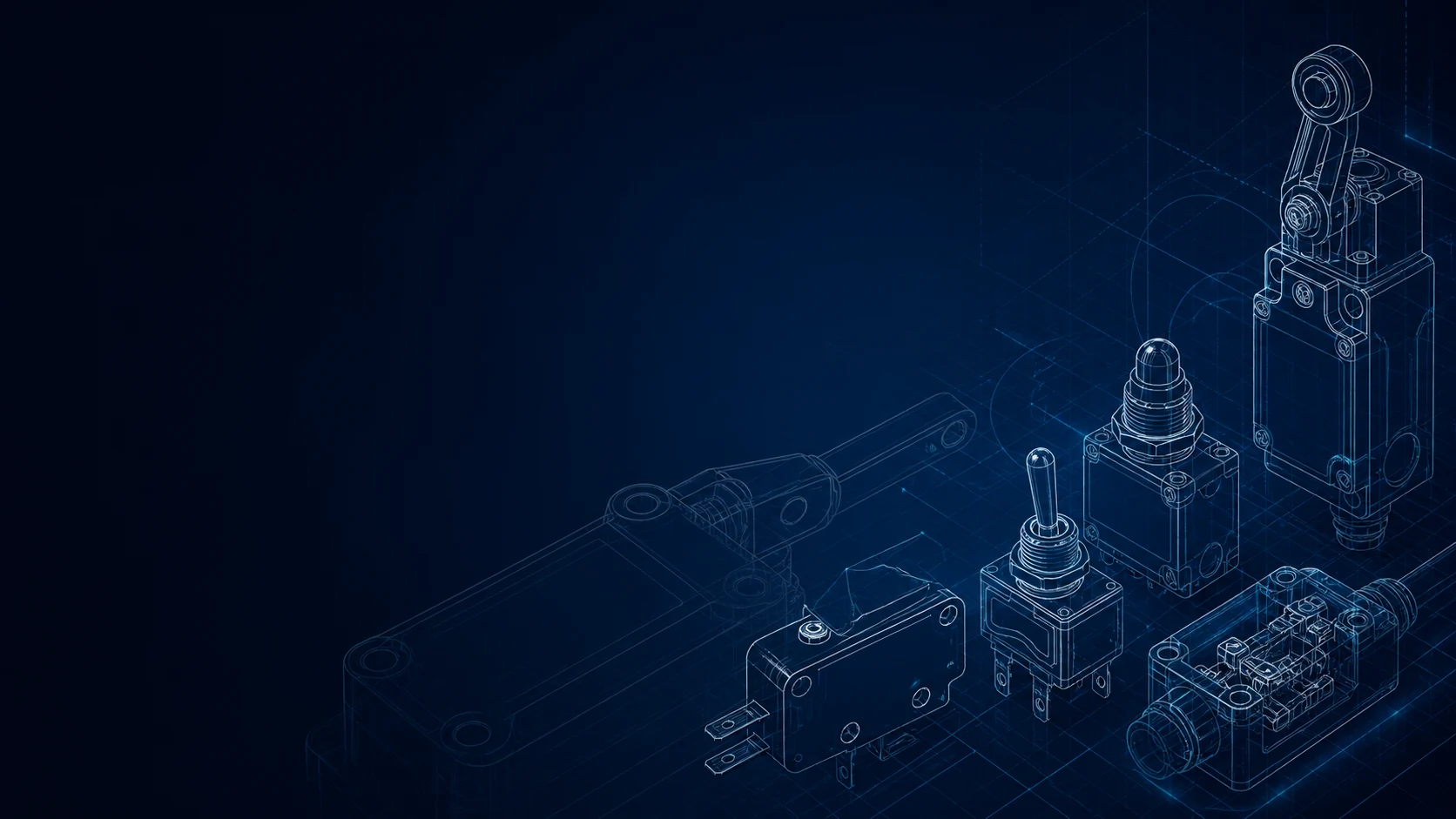 Industrial switch blueprint background
