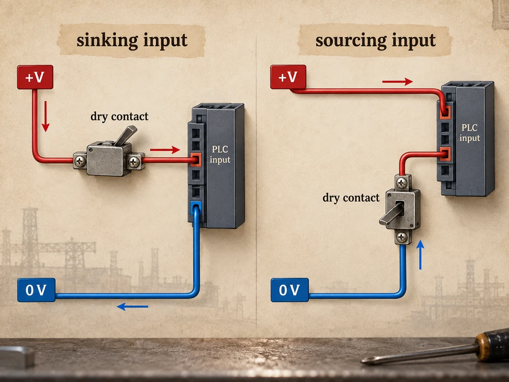 Dry contact input wiring