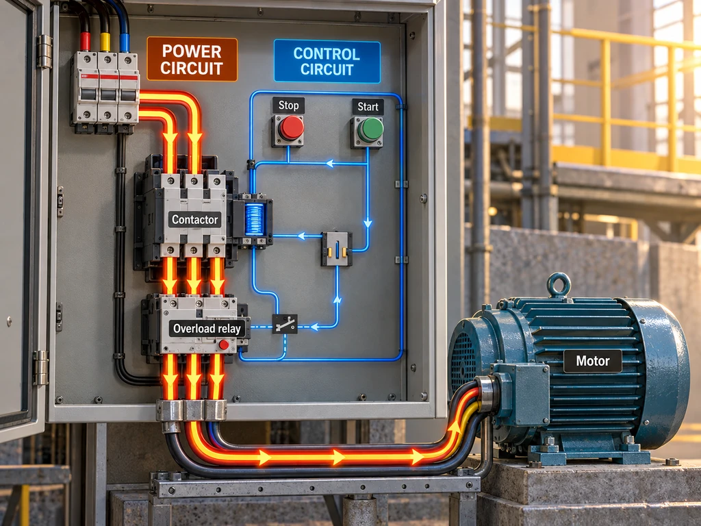 FVNR Power And Control Circuits