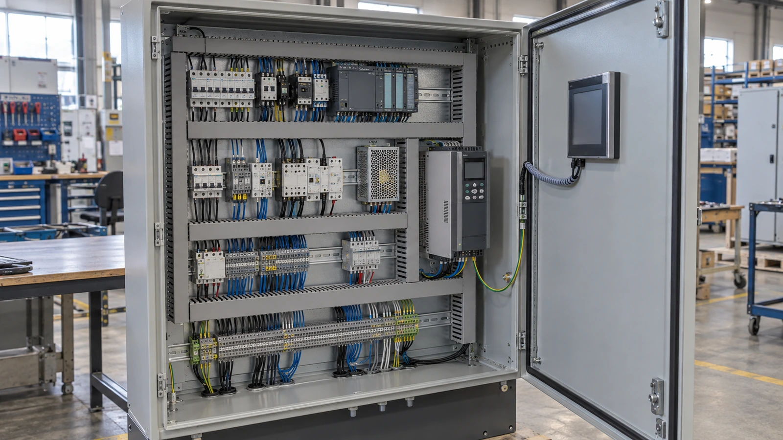 Industrial control panel cabinet