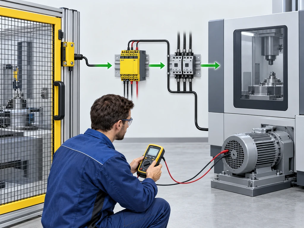 Interlocked guard safety chain