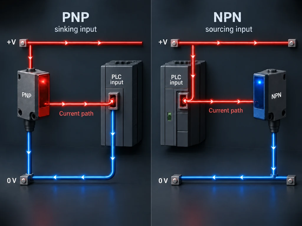 PNP NPN current paths