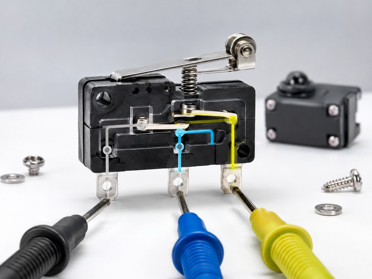 Micro switch COM NO NC wiring