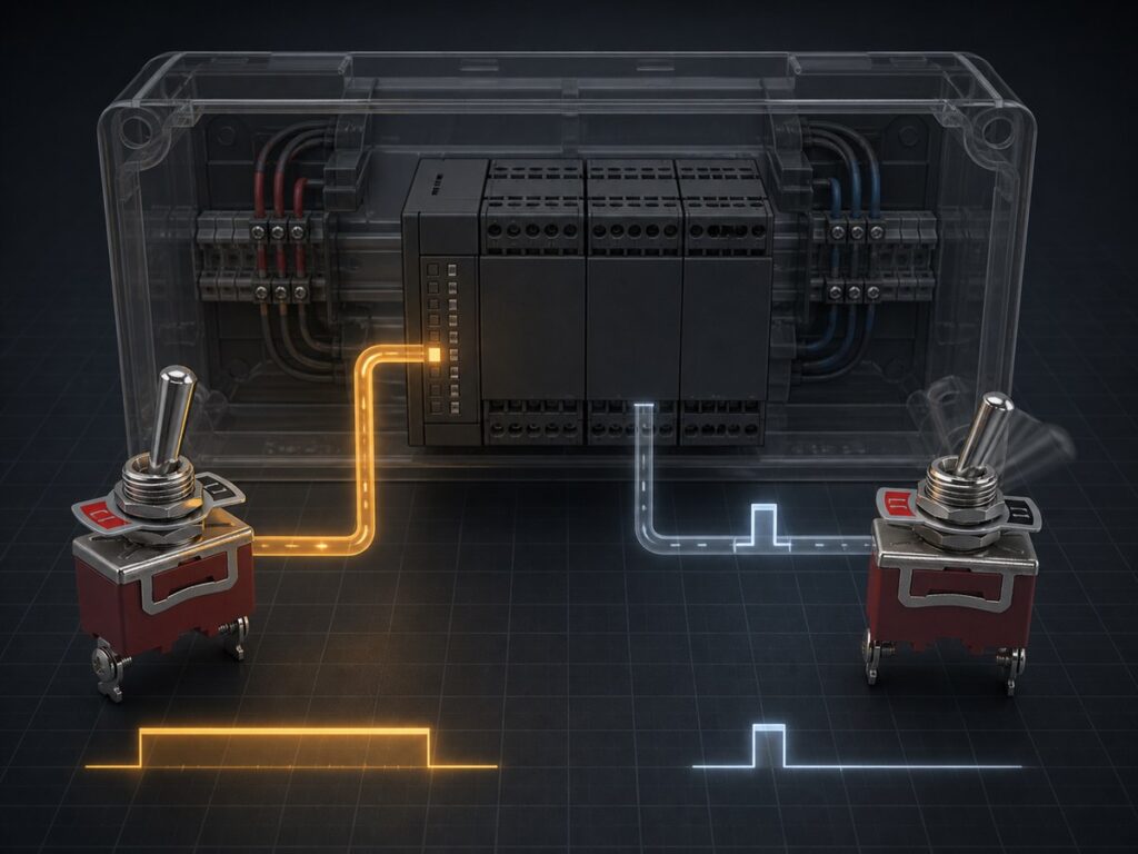 Xurui toggle switch held input pulse