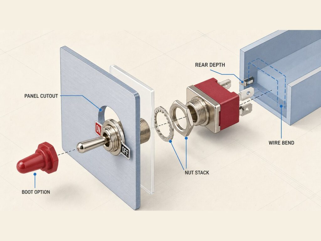 Xurui toggle switch panel interface