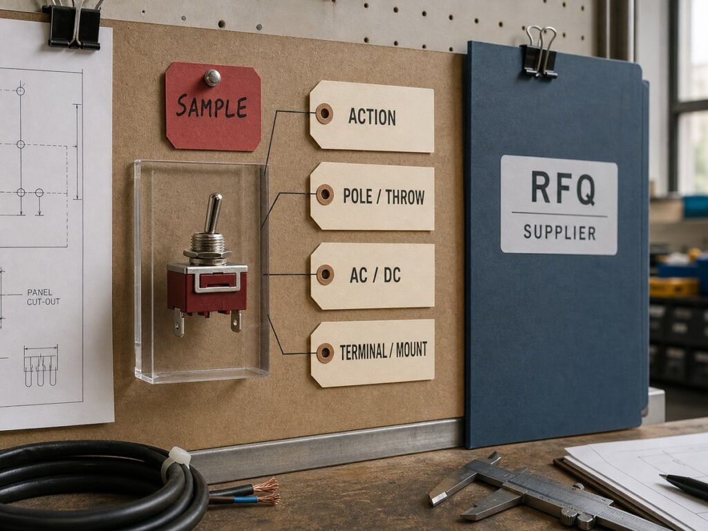 Xurui toggle switch RFQ requirements