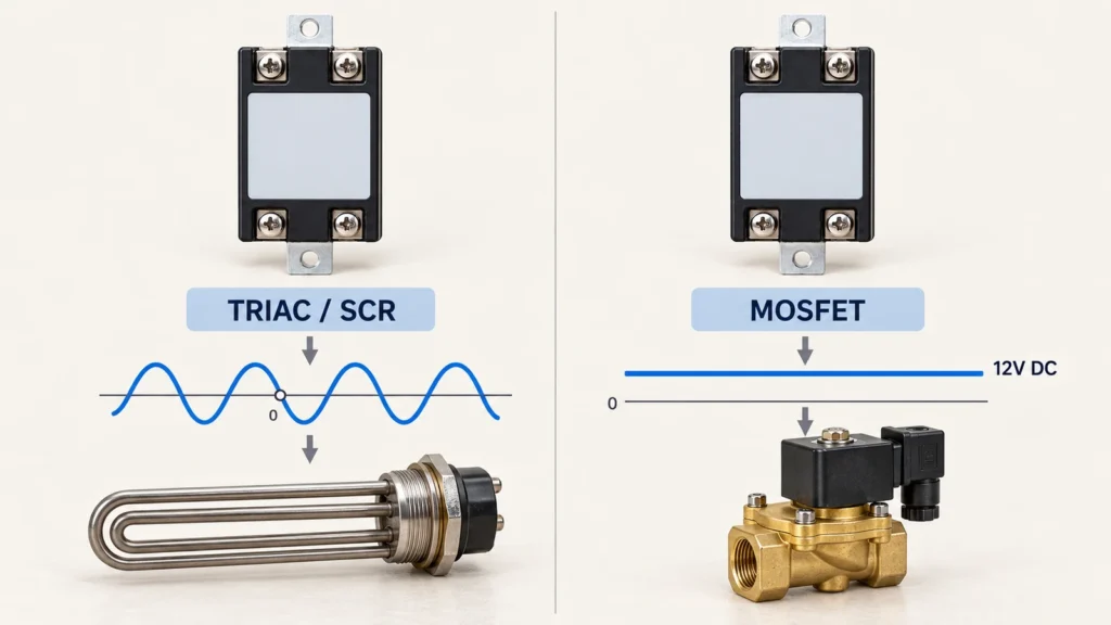 AC and DC Output SSR Comparison