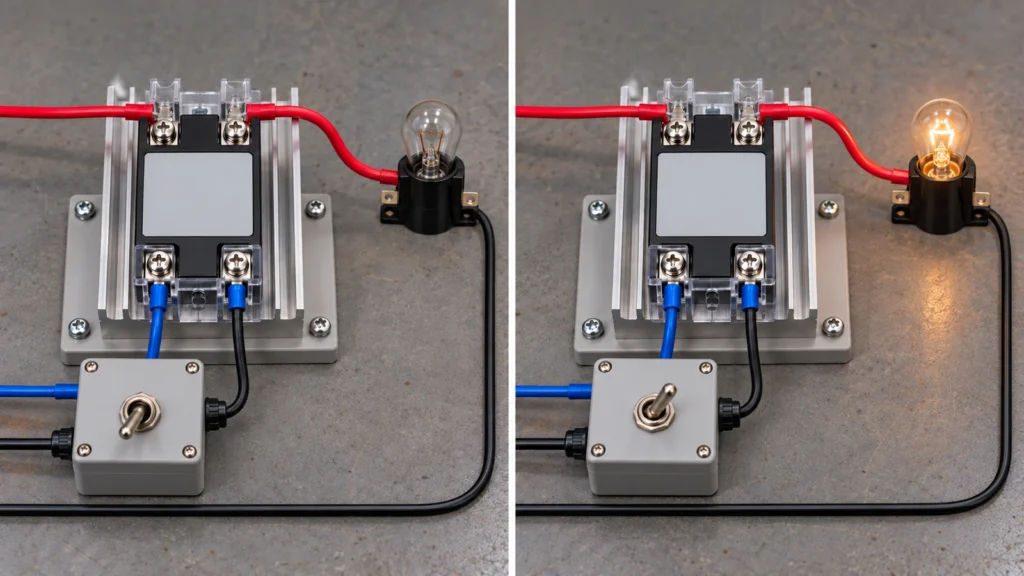 12V DC SSR Loaded Bench Test
