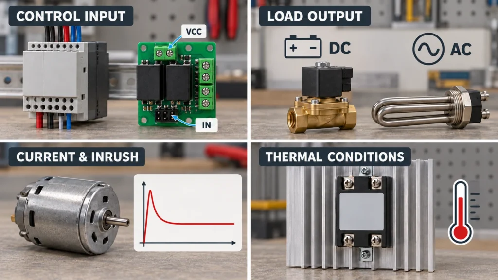 12V Solid State Relay Selection Factors