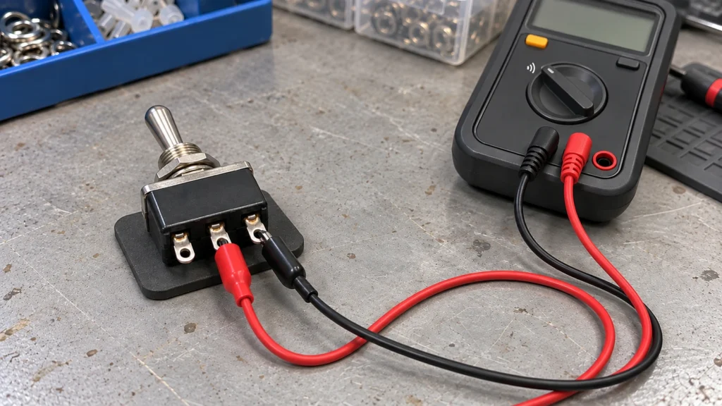Continuity Testing an Isolated Generic Toggle Switch
