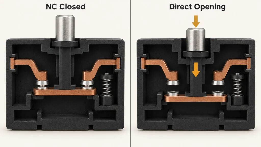 Generic NC Contact Direct Opening Mechanism